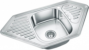 картинка Мойка для кухни Premial 9550B матовая (0,8мм) 