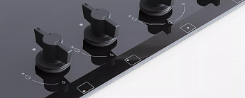 картинка Газ на стекле варочная панель Bertazzoni P604LMODGNE 