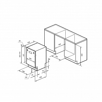 картинка Посудомоечная машина Lex PM 4552N 
