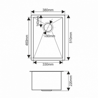 картинка Мойка для кухни Melana D5138HB PROFLINE графит 