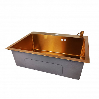 картинка Комплект Emar PVD COPPERY (мойка и дозатор)  картинка Комплект Emar PVD COPPERY (мойка и дозатор)