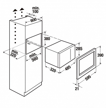 картинка Микроволновая печь Kuppersbusch M 6120.0 W 