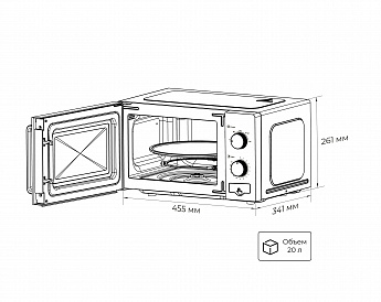 картинка Микроволновая печь Lex FSMO 20.02 WH белый  картинка Микроволновая печь Lex FSMO 20.02 WH белый