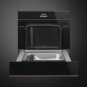 картинка Ящик для вакуумирования Smeg CPV615NR черное стекло  картинка Ящик для вакуумирования Smeg CPV615NR черное стекло