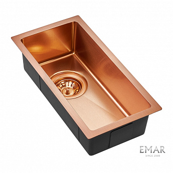 картинка Мойка для кухни Emar EMB-126A PVD Nano Coppery  картинка Мойка для кухни Emar EMB-126A PVD Nano Coppery