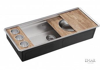 картинка Кухонная мойка Emar Pvd EMB-111 SATIN 