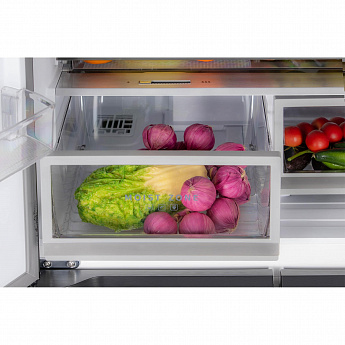 картинка Отдельностоящий холодильник Hiberg RFQ-600DX NFGY INVERTER бежевое стекло  картинка Отдельностоящий холодильник Hiberg RFQ-600DX NFGY INVERTER бежевое стекло