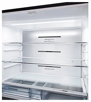 картинка Отдельностоящий холодильник Hitachi R-WB 720 VUC0 GBK черный 