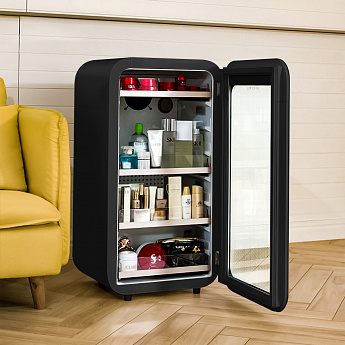 картинка Холодильник для косметики и напитков Meyvel MD71-Black  картинка Холодильник для косметики и напитков Meyvel MD71-Black