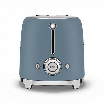картинка Тостер Smeg TSF01SBMEU синий шторм матовый  картинка Тостер Smeg TSF01SBMEU синий шторм матовый