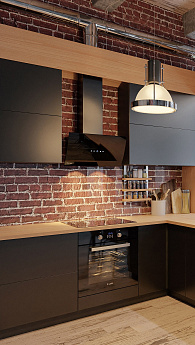 картинка Электрический духовой шкаф Lex EDP 092 BL черный 