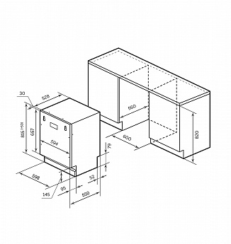 картинка Посудомоечная машина Millen MDW 601  картинка Посудомоечная машина Millen MDW 601