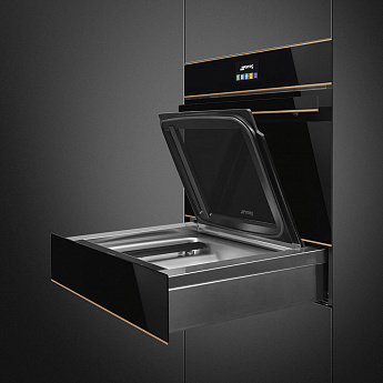 картинка Ящик для вакуумирования Smeg CPV615NR черное стекло  картинка Ящик для вакуумирования Smeg CPV615NR черное стекло