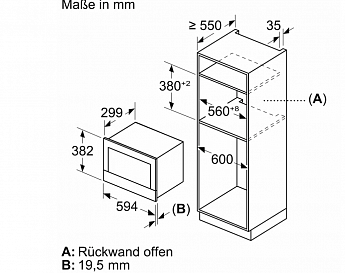 картинка Микроволновая печь встраиваемая Bosch BFR7221B1 