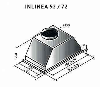 картинка Кухонная вытяжка Kuppersberg INLINEA 52 BLACK  картинка Кухонная вытяжка Kuppersberg INLINEA 52 BLACK