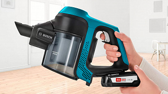 картинка Пылесос вертикальный Bosch BBS611LAG синий  картинка Пылесос вертикальный Bosch BBS611LAG синий