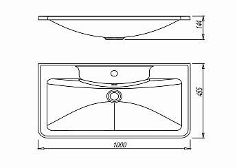 картинка Раковина Florentina Аллегро 1000 