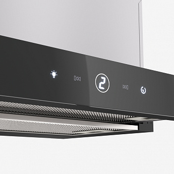картинка Кухонная вытяжка встраиваемая Franke TOUCH BK 60 черная  картинка Кухонная вытяжка встраиваемая Franke TOUCH BK 60 черная