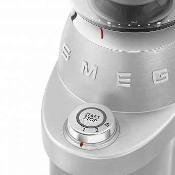 картинка Кофемолка Smeg CGF02SSEU алюминий  картинка Кофемолка Smeg CGF02SSEU алюминий