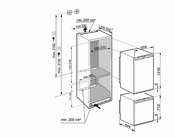 картинка Встраиваемый холодильник Liebherr IXRF 5600-22 001  картинка Встраиваемый холодильник Liebherr IXRF 5600-22 001