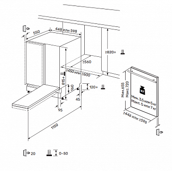 картинка Посудомоечная машина Kuppersberg GLM 4580 