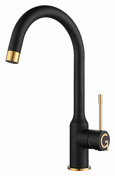 картинка Смеситель Rivelato Garda 1923502 antracite/oro  картинка Смеситель Rivelato Garda 1923502 antracite/oro