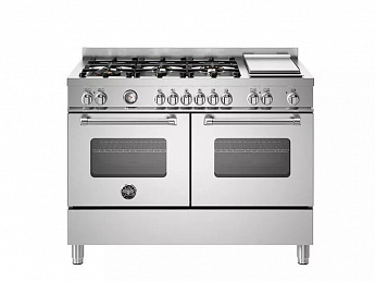 картинка Комбинированная кухонная плита Bertazzoni MAS126G2EXT нержавеющая сталь  картинка Комбинированная кухонная плита Bertazzoni MAS126G2EXT нержавеющая сталь