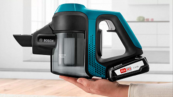 картинка Пылесос вертикальный Bosch BBS611LAG синий  картинка Пылесос вертикальный Bosch BBS611LAG синий