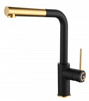 картинка Смеситель Rivelato Albano 1573503 nero/oro 