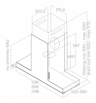 картинка Кухонная вытяжка Elica HAIKU WH/A/120 