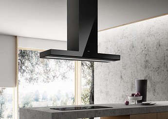 картинка Кухонная вытяжка Elica HAIKU ISLAND BL/A/120 