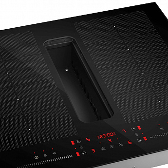 картинка Варочная панель с интегрированной вытяжкой Maunfeld MIHC604SF2BK 