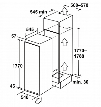 картинка Морозильная камера вертикальная Lex LBI177.4ID 