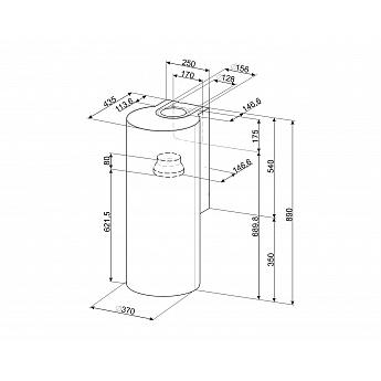 картинка Кухонная вытяжка Smeg KR37XE  картинка Кухонная вытяжка Smeg KR37XE