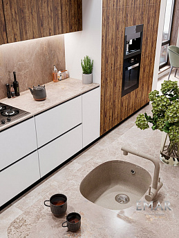картинка Мойка для кухни Emar Quartz EMQ-1560.P  картинка Мойка для кухни Emar Quartz EMQ-1560.P