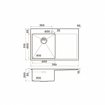 картинка Мойка Omoikiri AKISAME-78-LG-L 