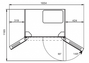 картинка Отдельностоящий холодильник Hiberg RFS-650DX NFGB INVERTER 
