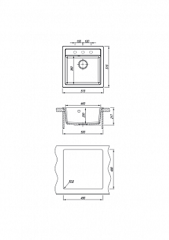 картинка Мойка для кухни Florentina ЛИПСИ-510 