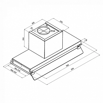 картинка Кухонная вытяжка Krona IDA 600 INOX 3P  картинка Кухонная вытяжка Krona IDA 600 INOX 3P