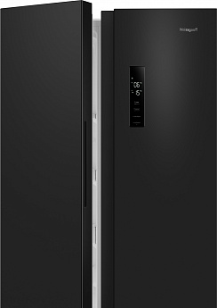 картинка Отдельностоящий холодильник Weissgauff WSBS 500 Inverter NoFrost Black 