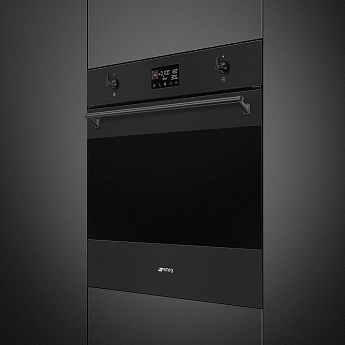 картинка Электрический духовой шкаф с функцией СВЧ Smeg SO6302M2N 