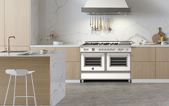 картинка Комбинированная кухонная плита Bertazzoni HER126G2EAVT слоновая кость  картинка Комбинированная кухонная плита Bertazzoni HER126G2EAVT слоновая кость