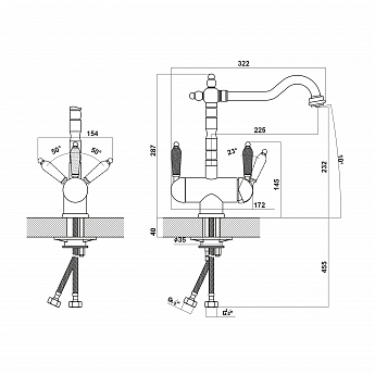 картинка Смеситель Florentina АРИЯ 