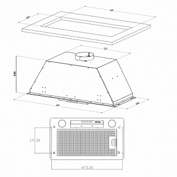 картинка Кухонная вытяжка Korting KHI 6631 RN  картинка Кухонная вытяжка Korting KHI 6631 RN