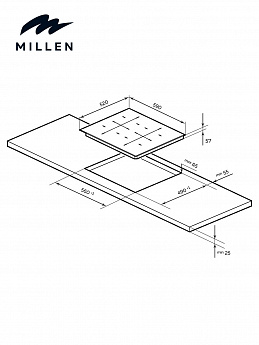 картинка Индукционная варочная панель MILLEN MIH 602 BL  картинка Индукционная варочная панель MILLEN MIH 602 BL
