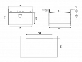 картинка Мойка Longran GEOS GES 780.500 