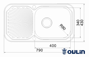 картинка Мойка для кухни Oulin OL-307  картинка Мойка для кухни Oulin OL-307