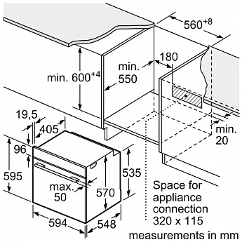 картинка Электрический духовой шкаф с функцией пара Bosch HRG232EB3 