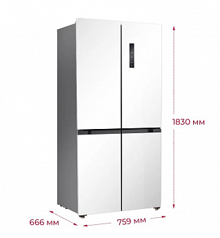картинка Отдельностоящий холодильник Lex LCD432WID 