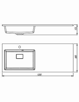 картинка Раковина Florentina АВАНТИ 1200L  картинка Раковина Florentina АВАНТИ 1200L